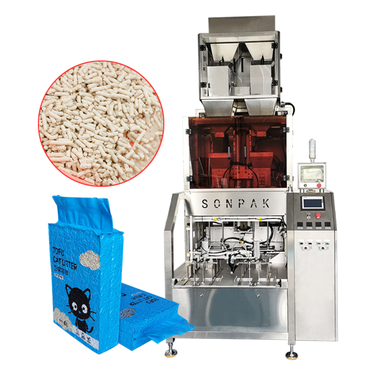 這款貓砂包裝機械設(shè)備為企業(yè)提高了10%的生產(chǎn)效率